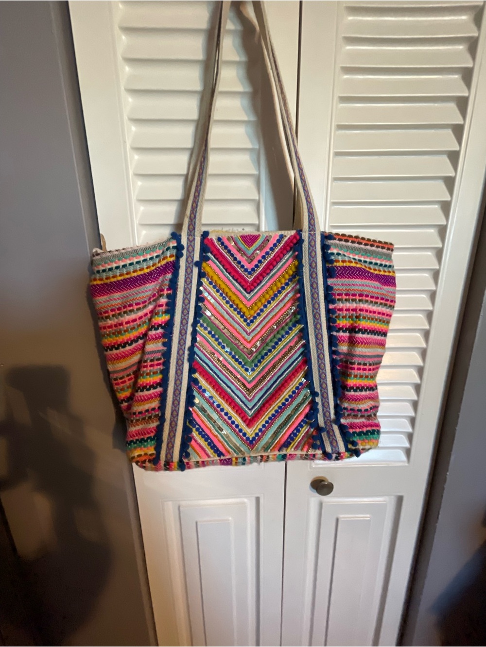 America & Beyond Sequin Tote Bag - Multicolor